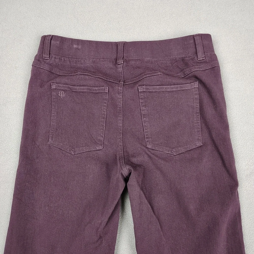 Betabrand Stretch Yoga Denim Jeans Small Plum Flare Leg Career Casual 31 Inseam